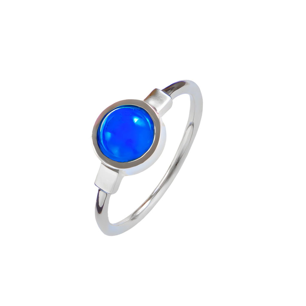Bianca Ring - Blue Agate