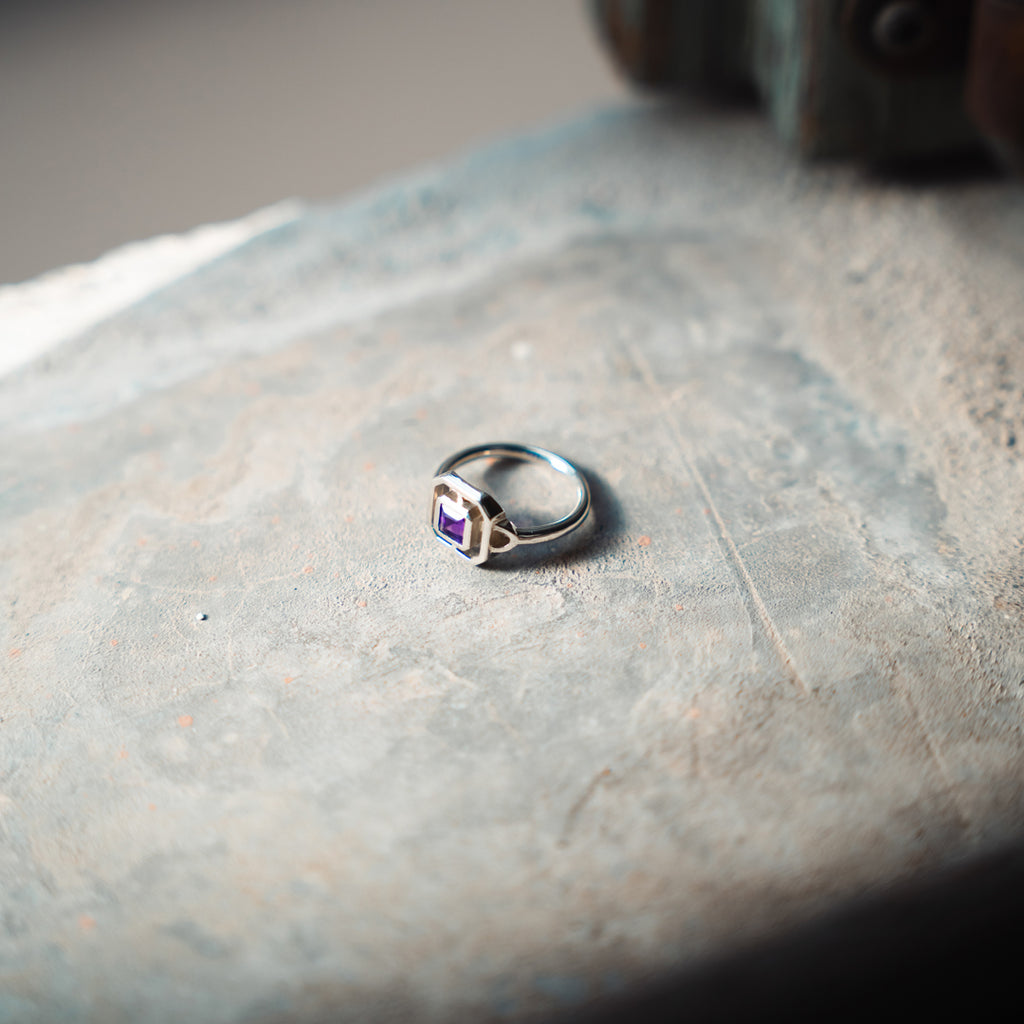 Anello Eclettica - argento - ametista