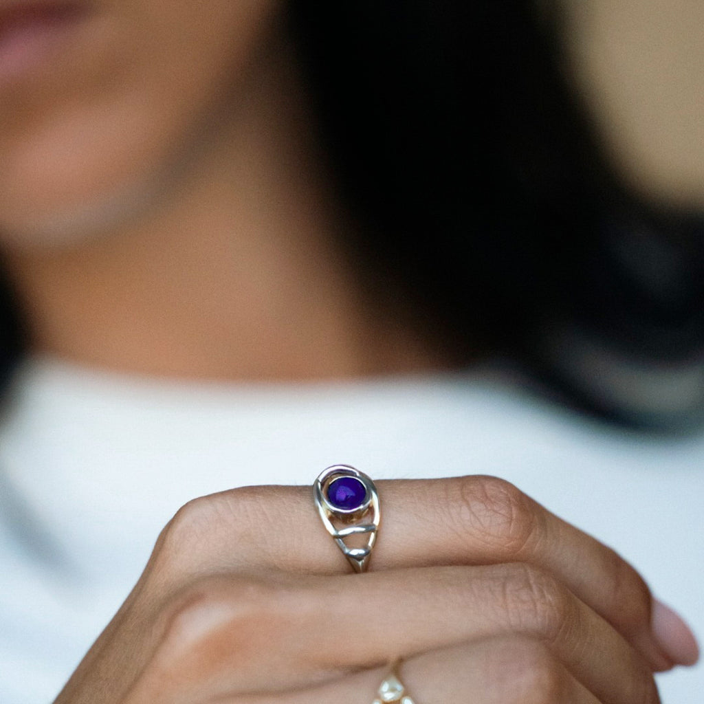 Silvana Ring - silver - amethyst