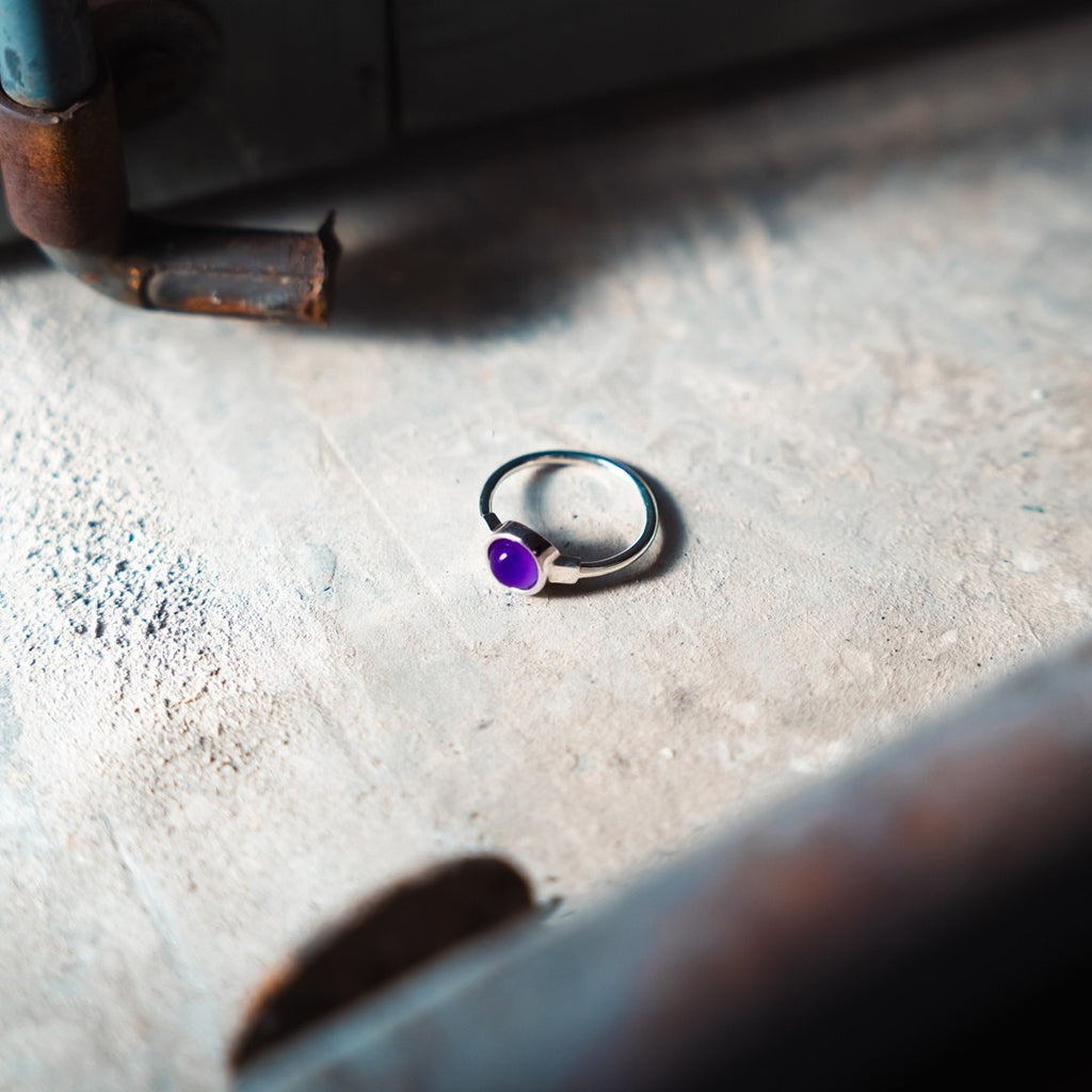 Bianca Ring - silver - amethyst
