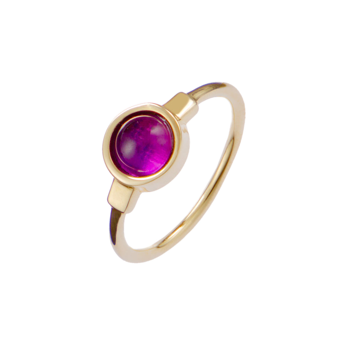 Anello Bianca oro ametista