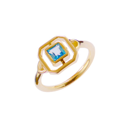 Eclettica Ring - Blue Topaz (ready to ship)