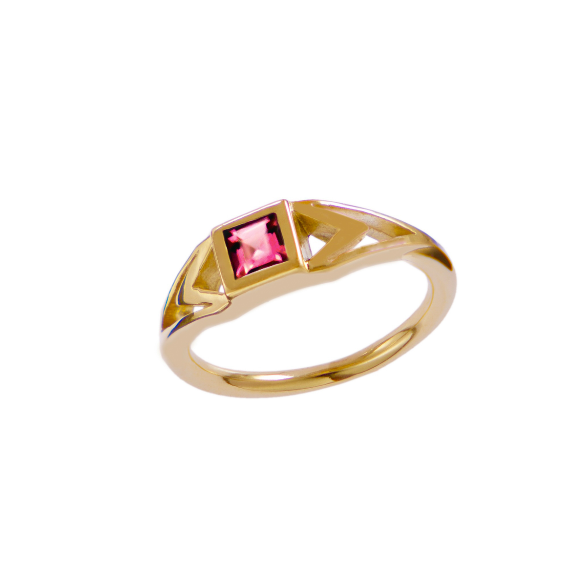 Anello Ermelinda oro rubellite