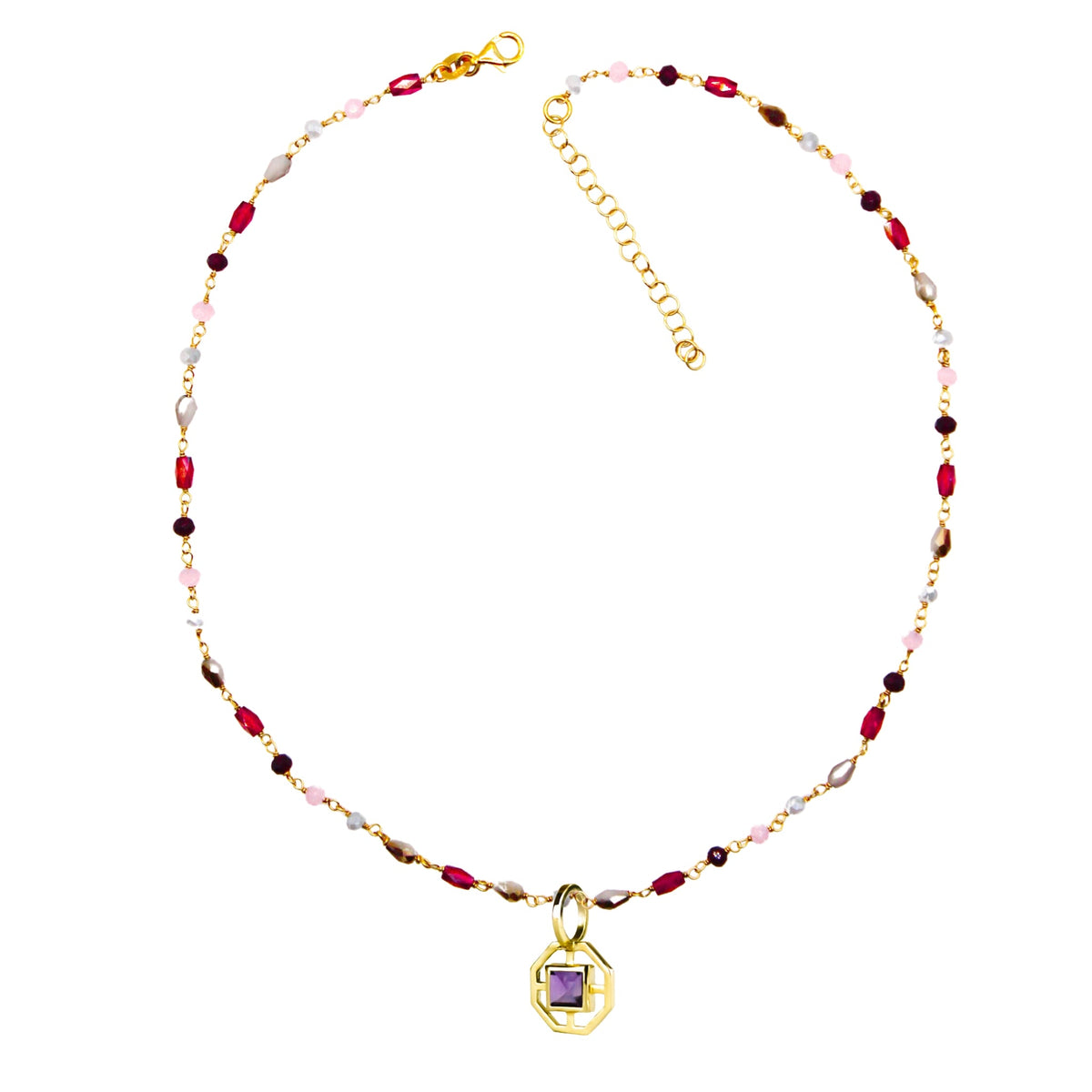 Anna ametista con Collana Caramella Alba