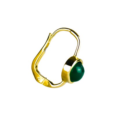 Armonica Earring - Green Agate