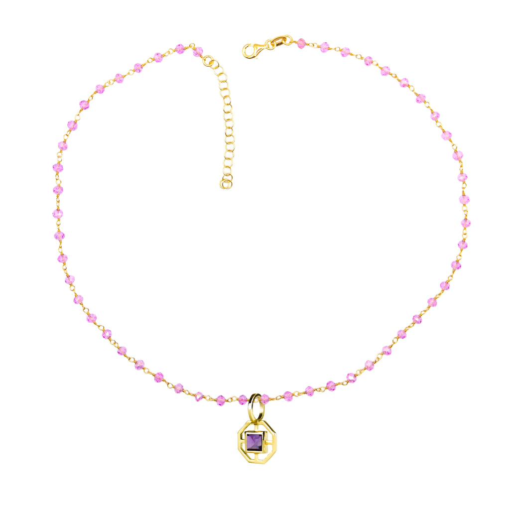 Anna Necklace - Amethyst
