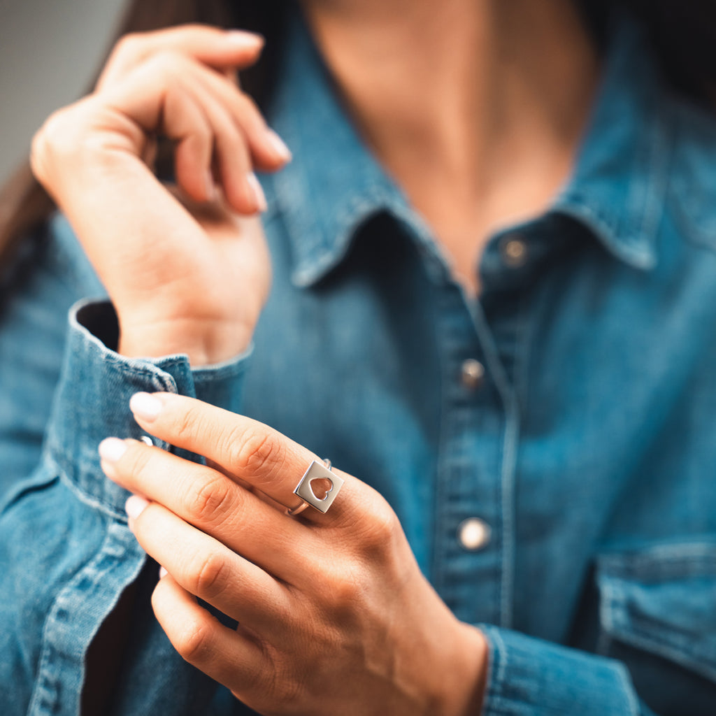 Anello Love Tag - argento