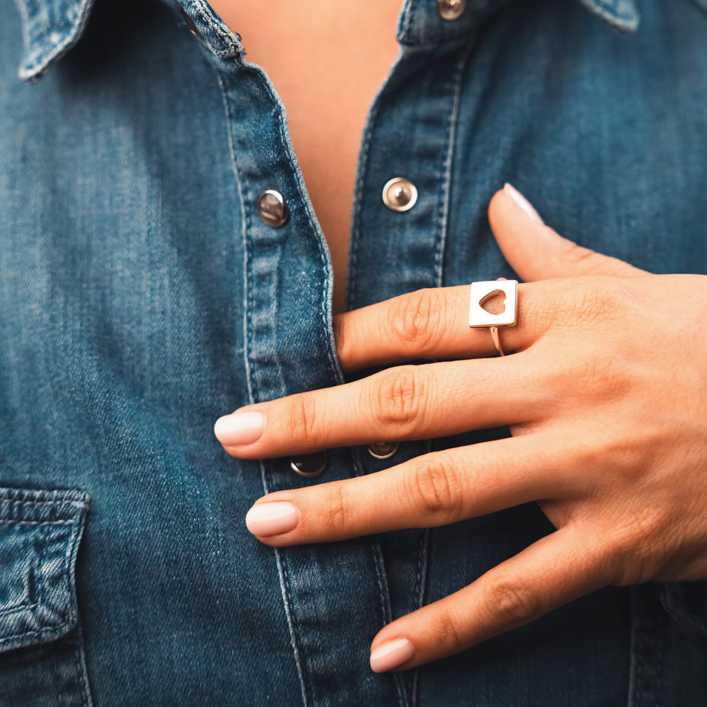 Anello Love Tag - argento