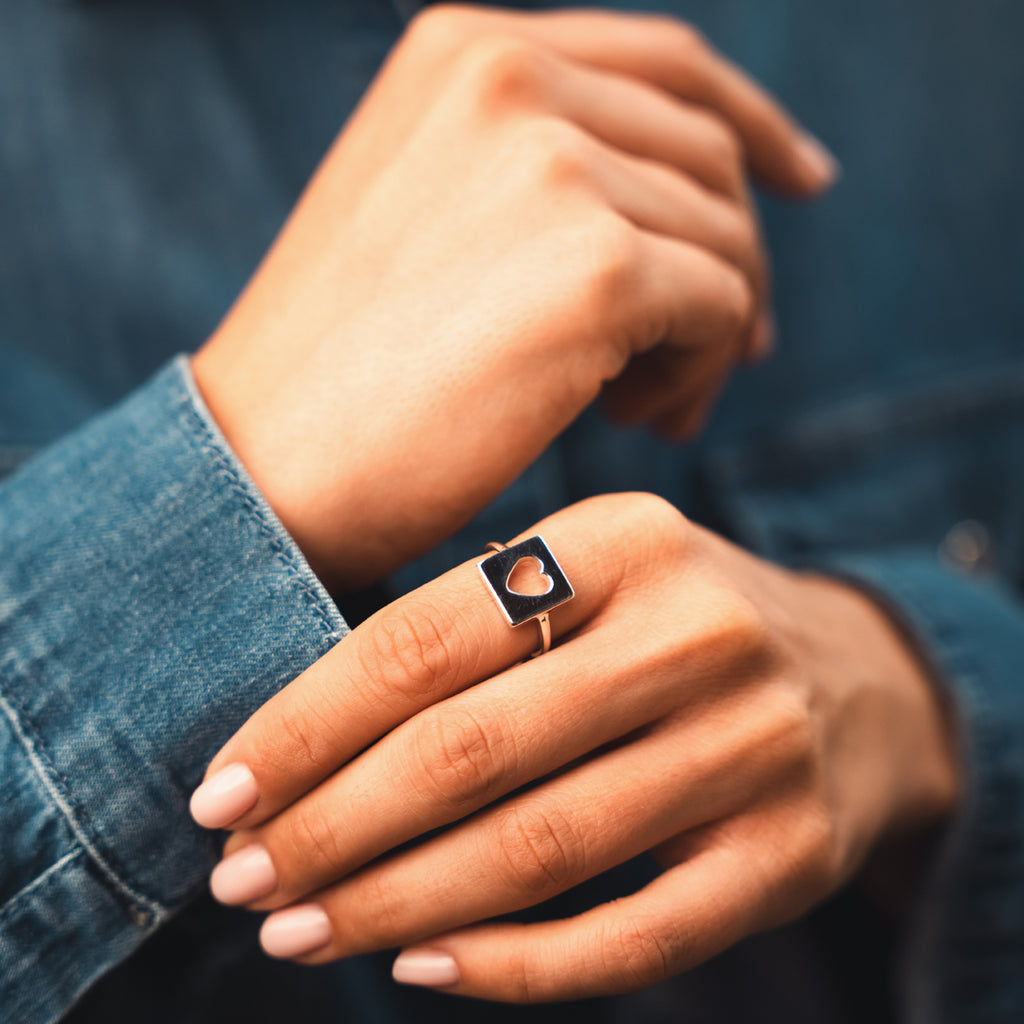 Anello Love Tag - argento