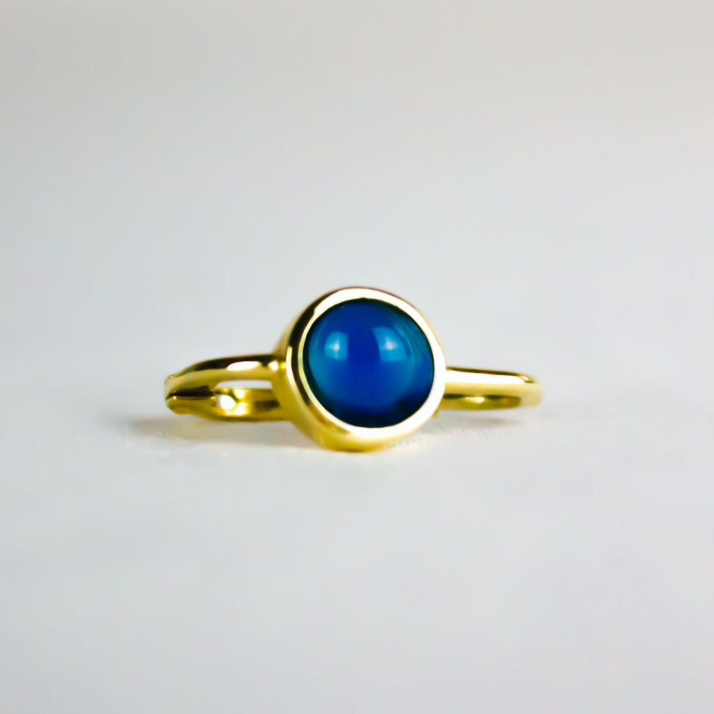 Armonica Earring - Blue Agate