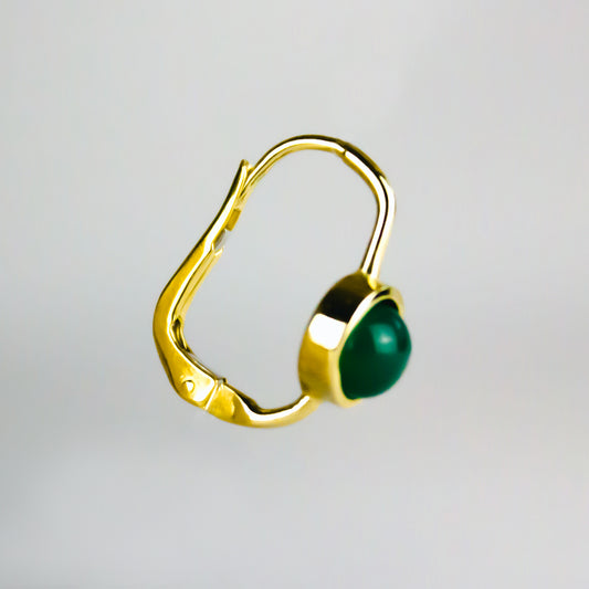 Armonica Earring - Green Agate