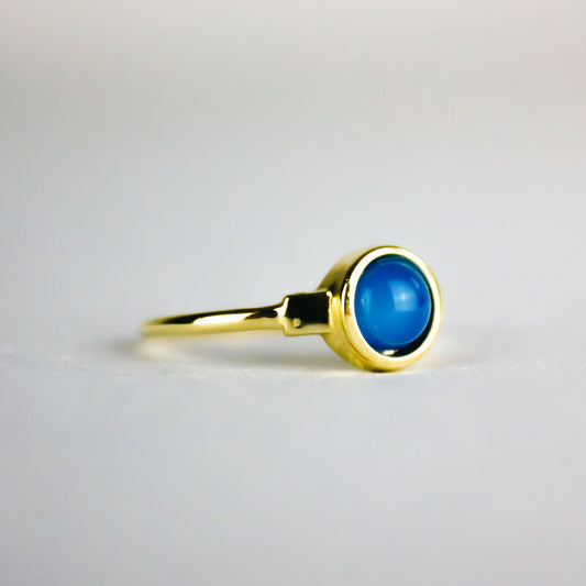 Bianca Ring - Blue Agate
