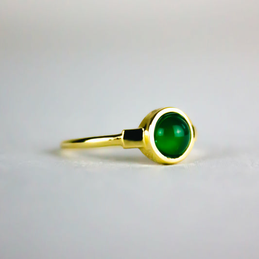 Bianca Ring - Green Agate