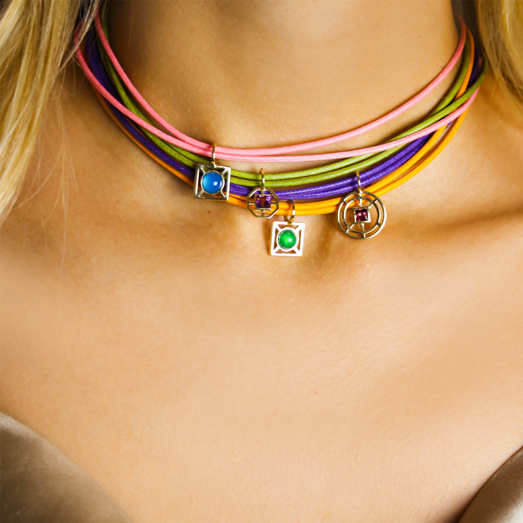 Luisa Necklace - Green Agate