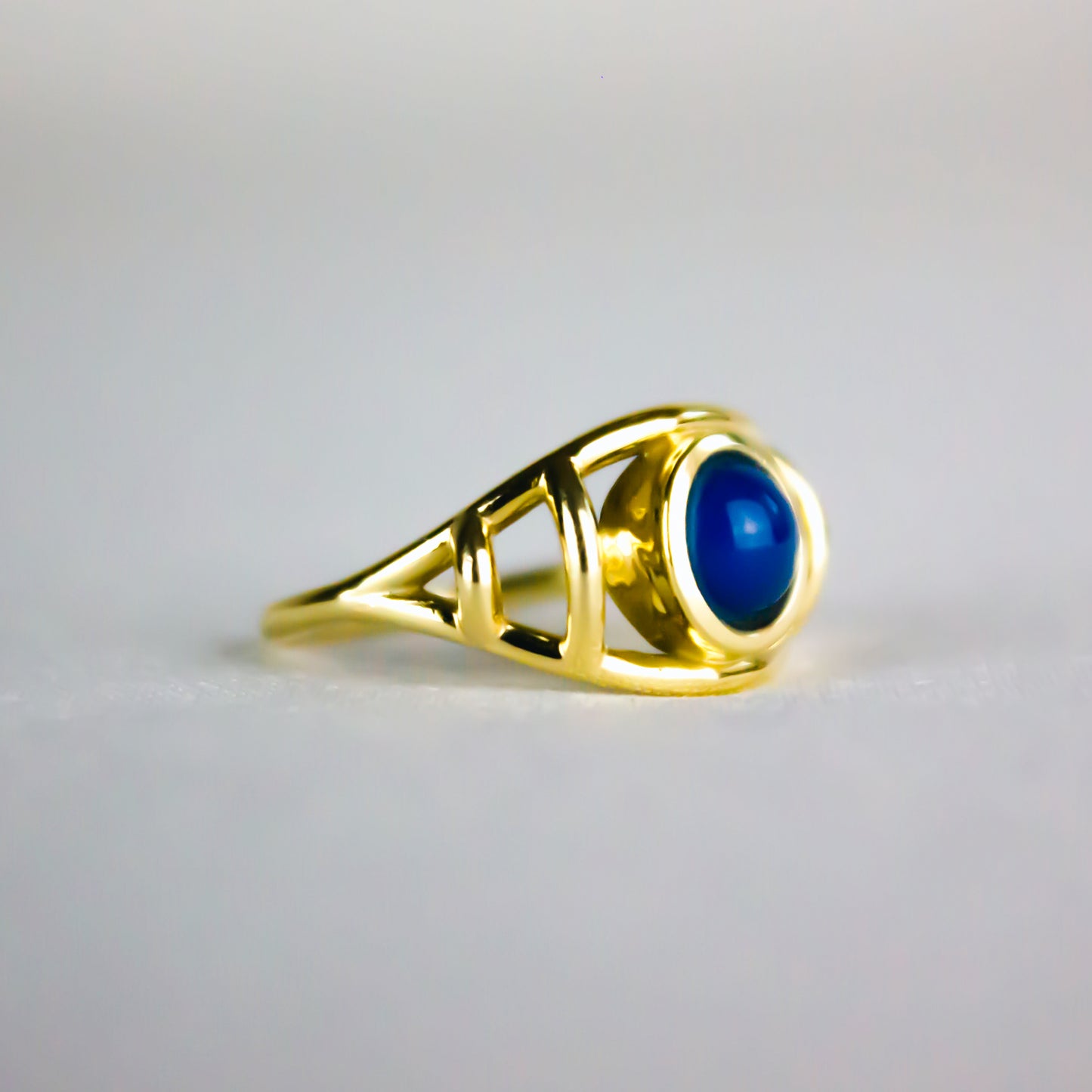 Silvana Ring - Blue Agate
